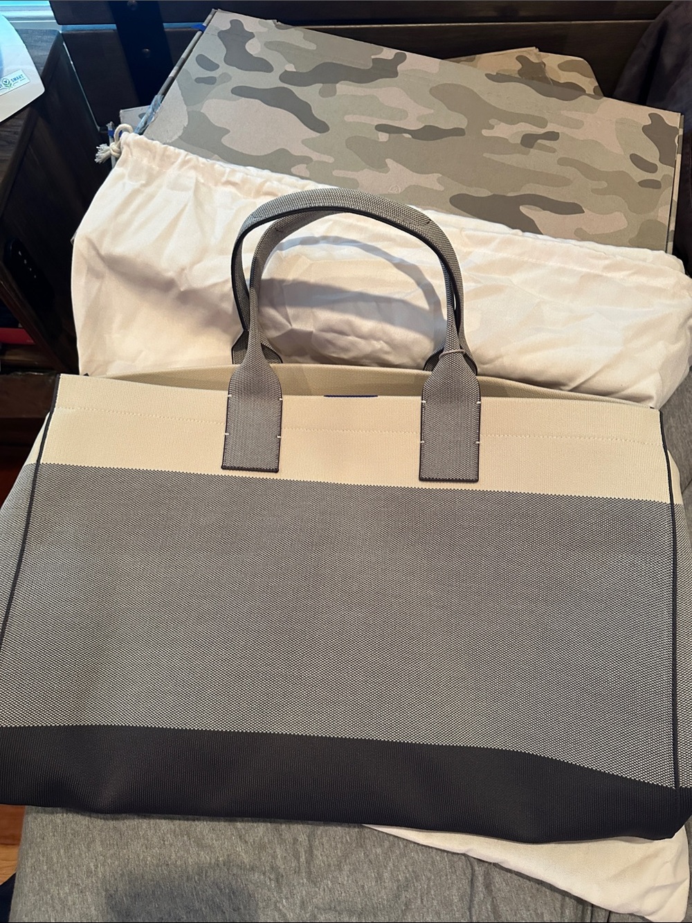 Rothy’s The Weekender Bag in Sand Stone NWT
